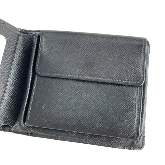 LOUIS VUITTON N63261 Black Canvas Damier Graphite Men's Wallet Made in France - Picture 10 of 13